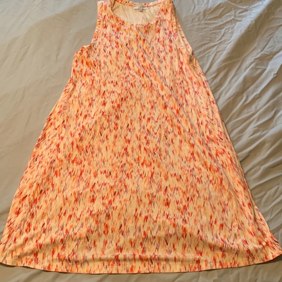 Large Loft Pastel Pattern Tank Dress - Picture 1 of 1